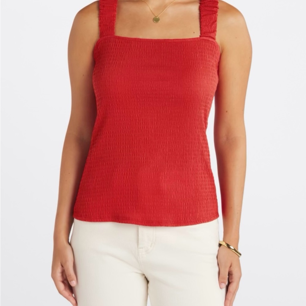 Red Sleeveless Women's Top